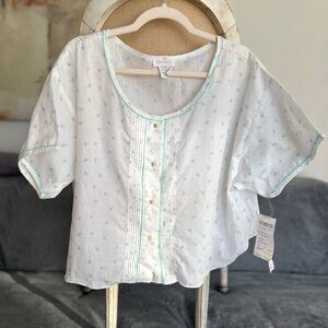 Barbizon Light Blue Vintage Nightgown Bed Jacket Peignoir Sleepwear XL